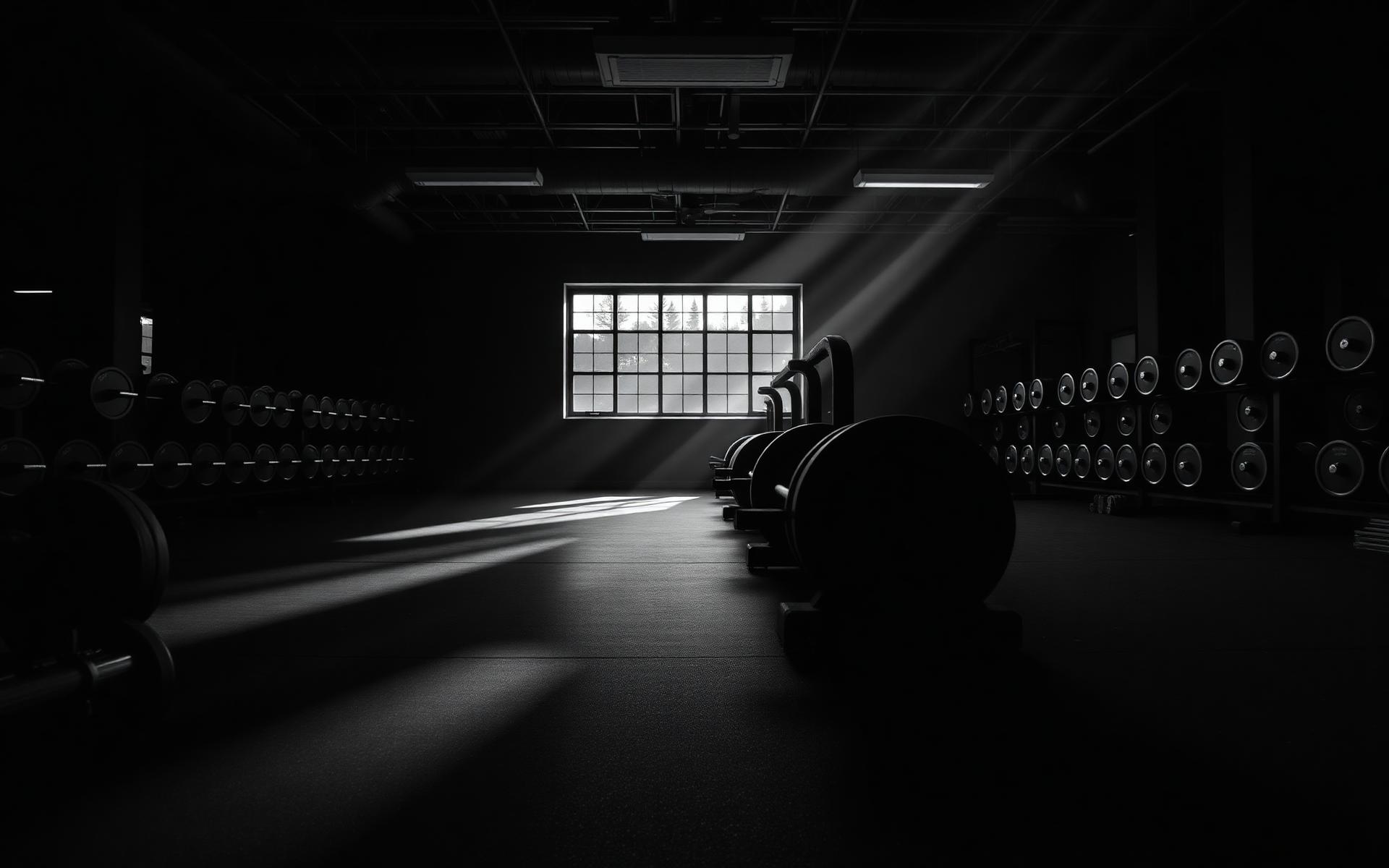 The Monochrome Gym floor at dawn