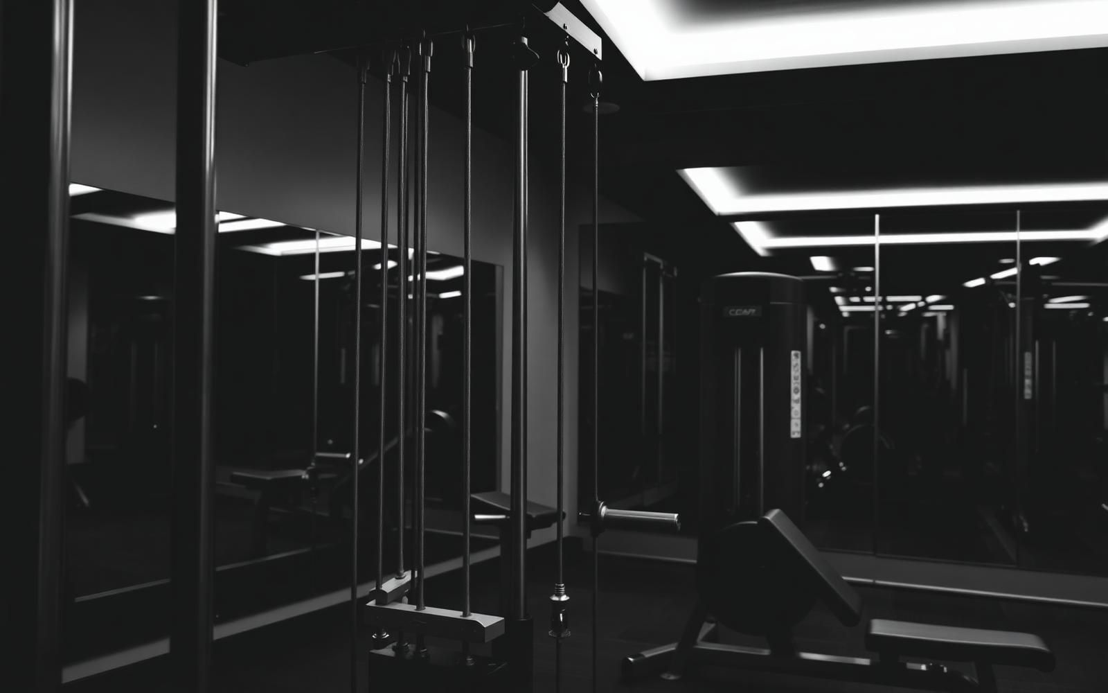 Functional trainer and mirrored training area